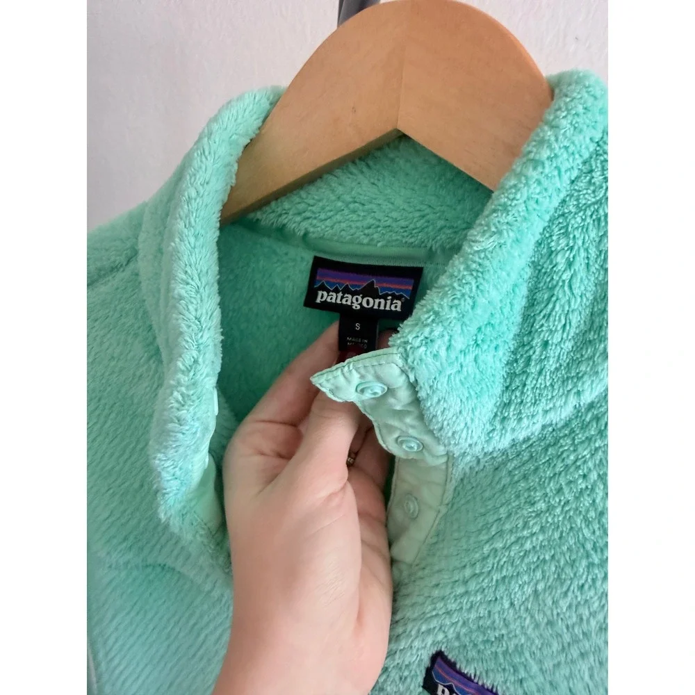 Patagonia Womens Re-Tool Snap-T Fleece Pullover Mint Green Small